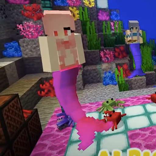 mermaid tails skin minecraft