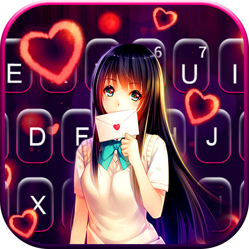 Cute Lovely Girl Keyboard Them