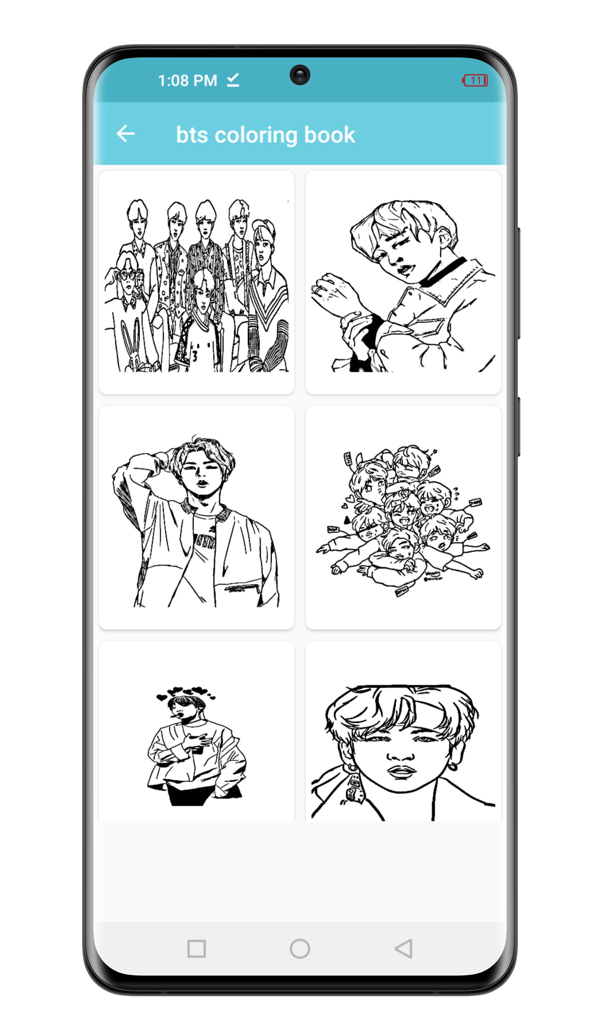 Download Bts coloring book offline android on PC