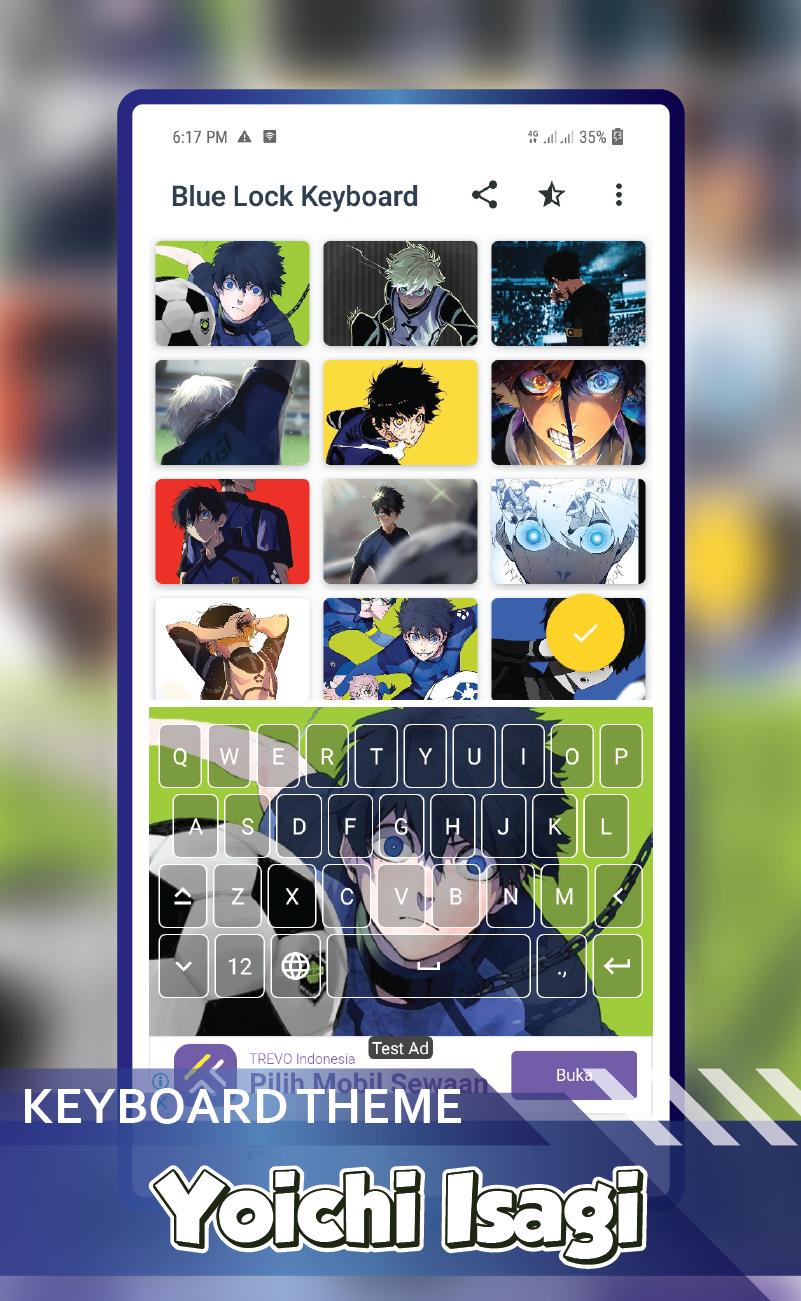 Download Blue Lock Keyboard Tools Anime android on PC