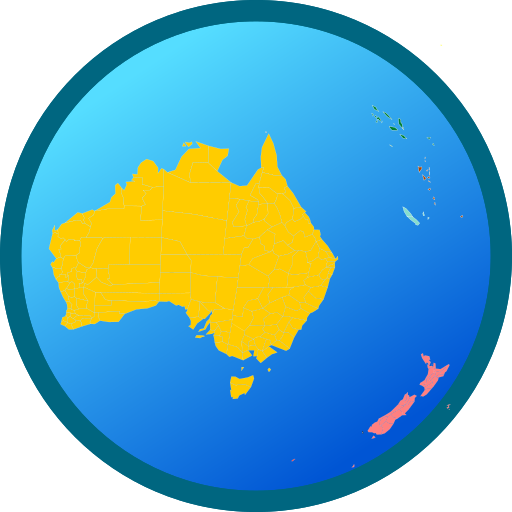 Australia and Oceania map