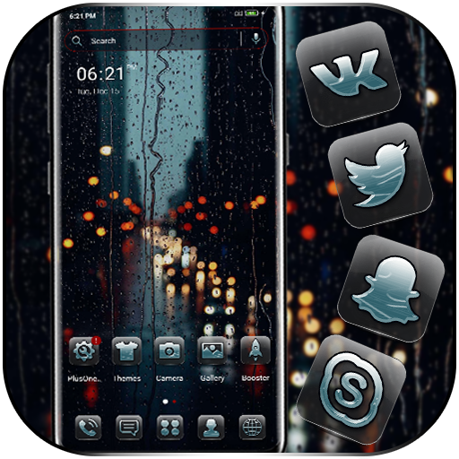 Rain Drop on Glass Theme