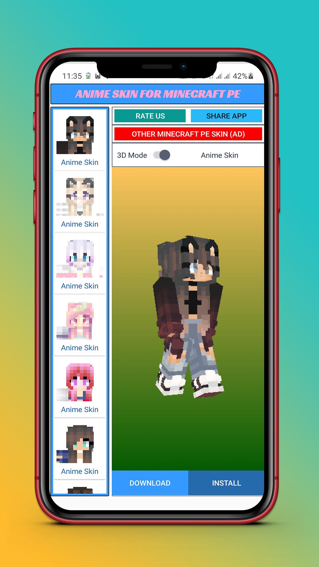 Descargar Anime Skin Minecraft Android en PC | GameLoop Oficial