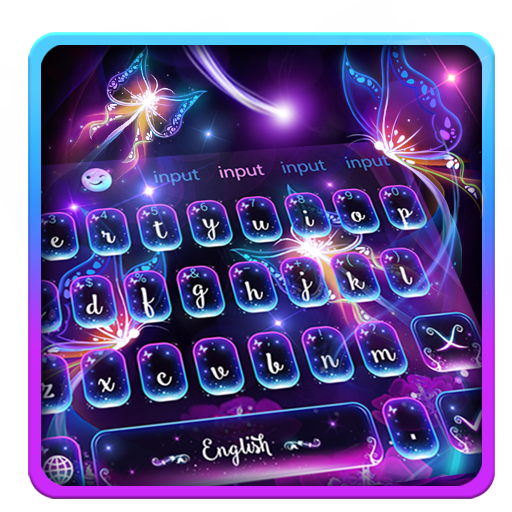 Neon Kupu-kupu Keyboard