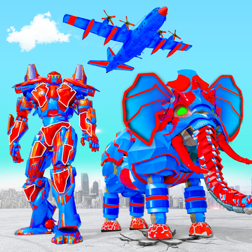 Jogos de Robô Elefante Voador