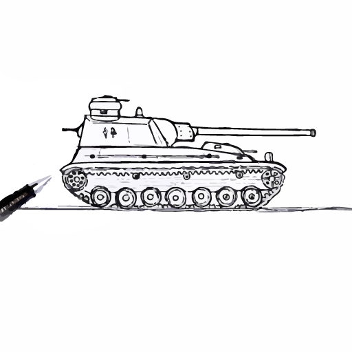 Как нарисовать танк. Инструкци