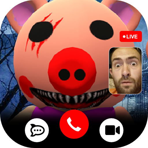 Scary Piggy Video Call horror