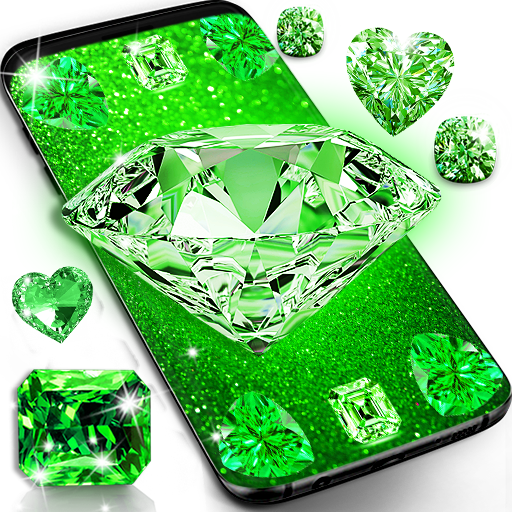 Green diamond shiny wallpapers