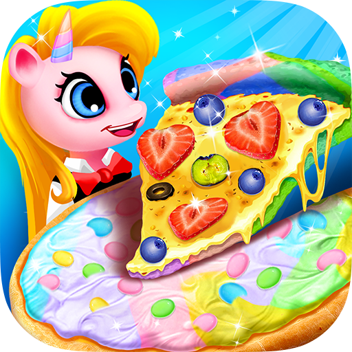 Unicorn Pizza - Rainbow Food