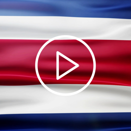 Costa Rica Flag Waving Live Wallpaper
