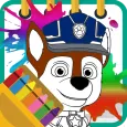 Dog Patrol Coloring Game