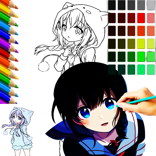 Coloring Anime Girl Sakura