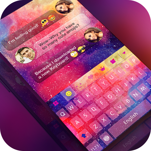 Keyboard -Boto:Colorful Galaxy