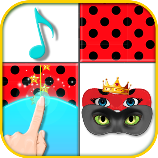 Piano Ladybug Noir tiles