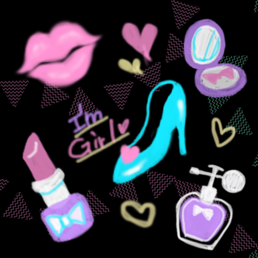 Cute Wallpaper Neon Kiss