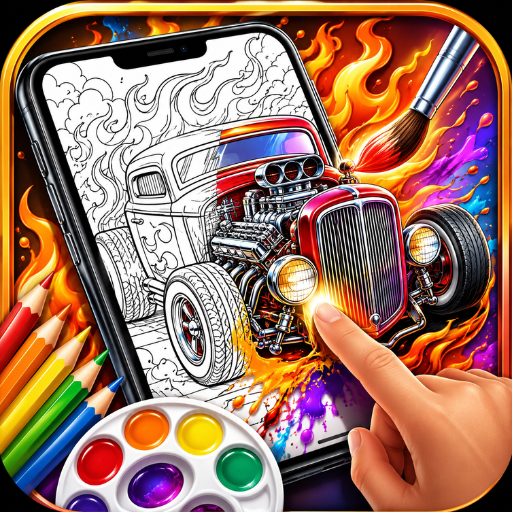 HotRod Cars Coloring Pages