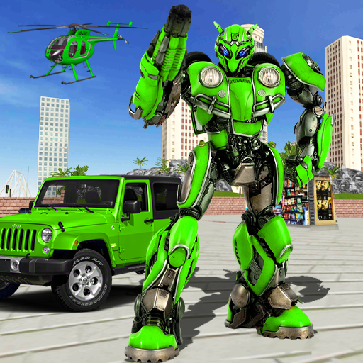 Flying Robot Car War Transform Fight - Robot Game