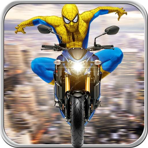 Spider Traffic Rider - Superhero Bike Racing 2018