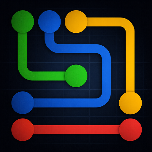 点線をつなぐパズルゲーム