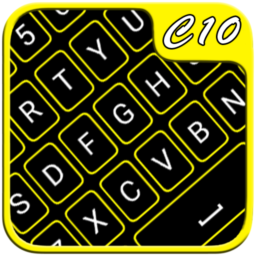 Yellow Neon Keyboard