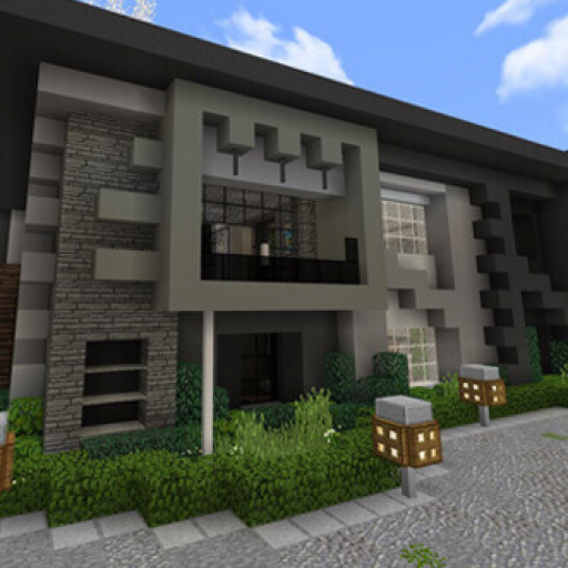 Rumah modern untuk Minecraft