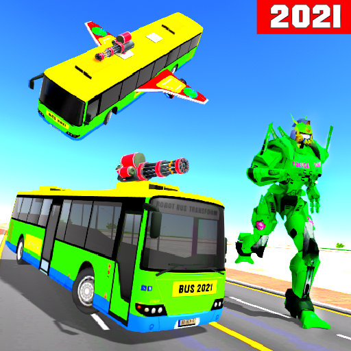 Download Flying Robot Bus Transform 3D android on PC
