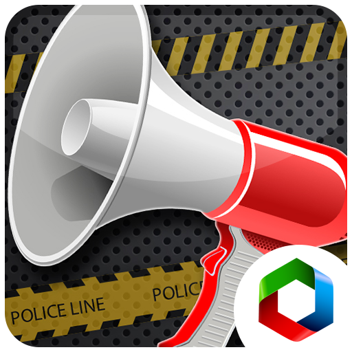 Police megaphone bullhorn - pr