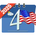 US Calendar with Holidays