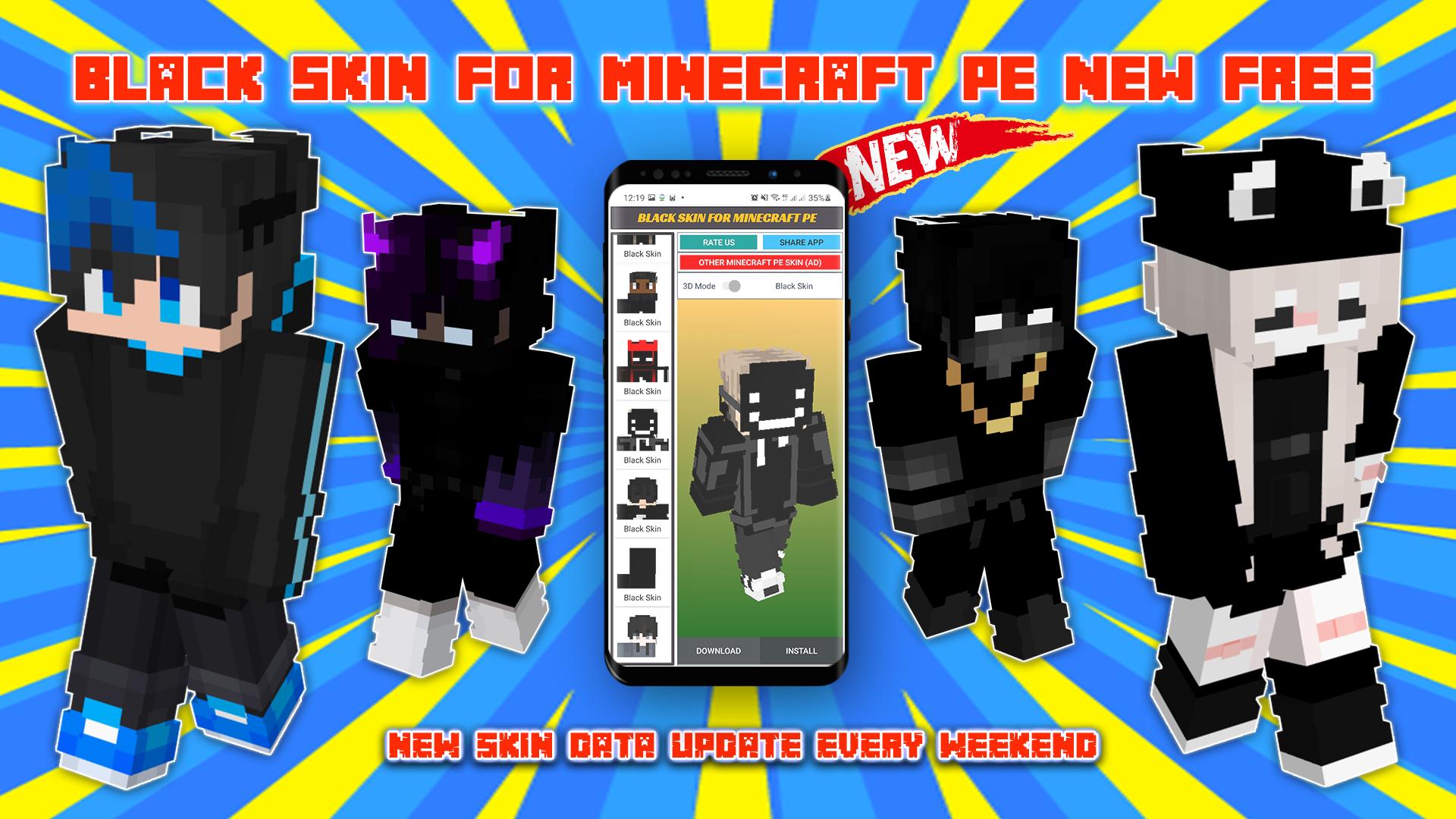 Скачать Black Skin for Minecraft PE на ПК | Официальный представитель  GameLoop