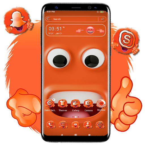 Funny Happy Face Emoji Theme