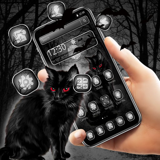 Black Devil Cat Theme