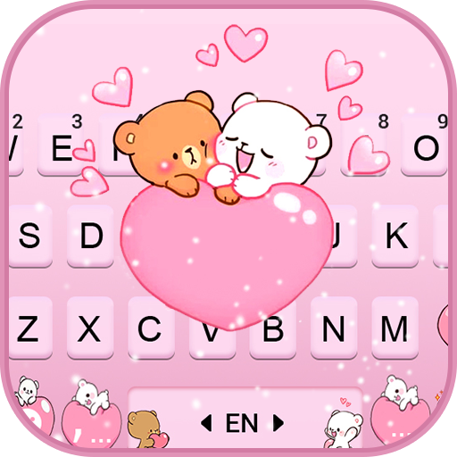 Pink Teddy Love Tema