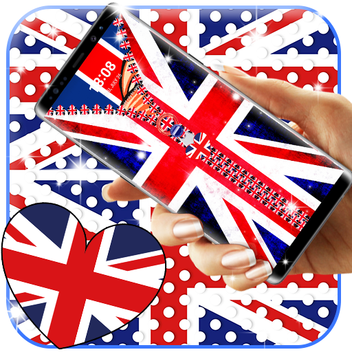 UK Flag Zipper Lock Screen