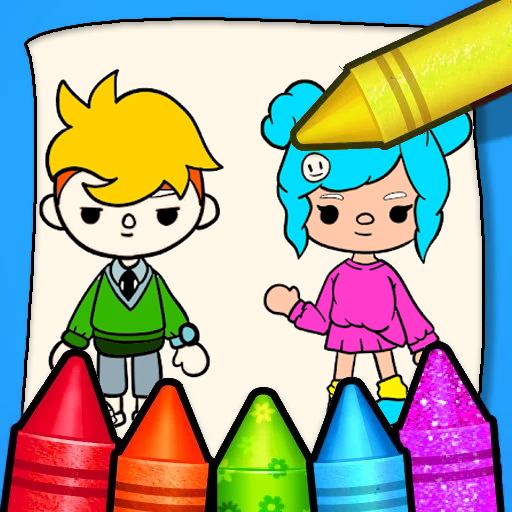 Toca Boca Life Color Game