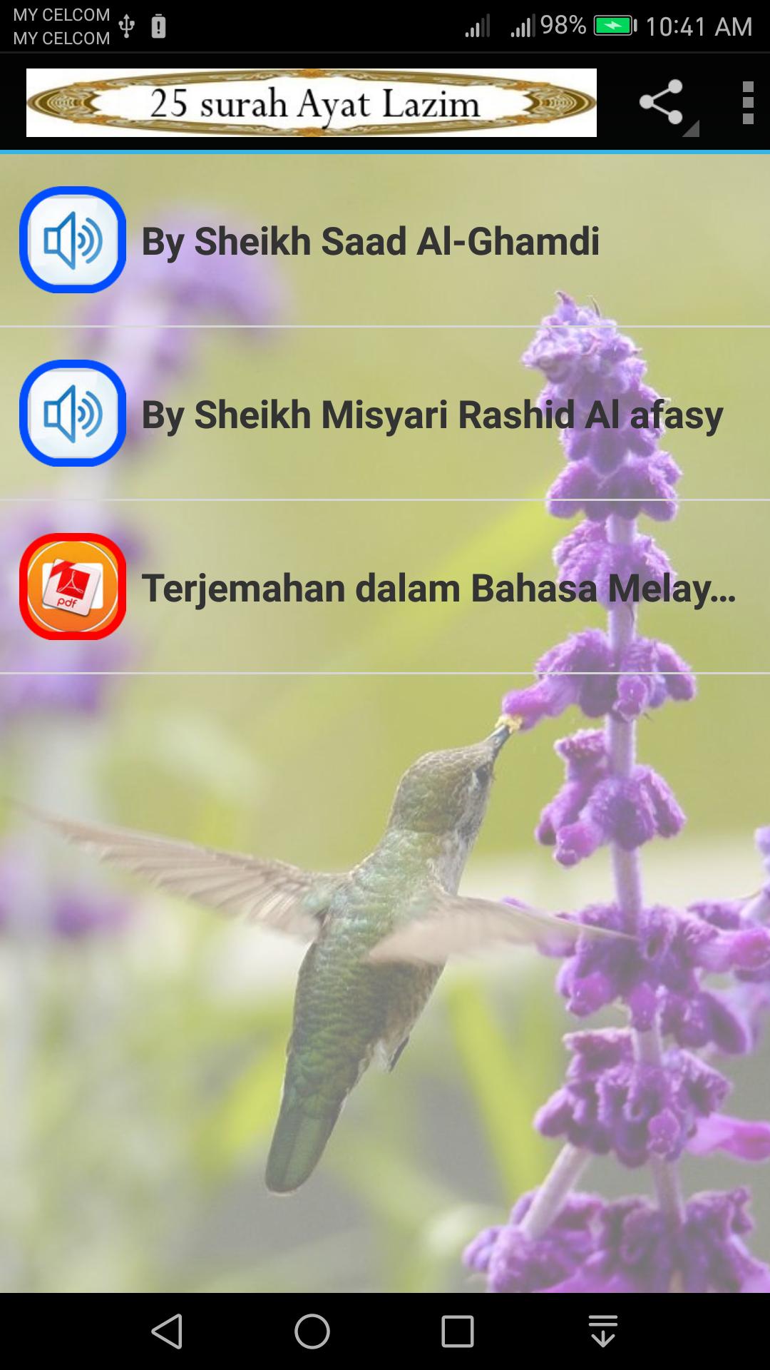 Download 25 Surah Ayat Lazim android on PC