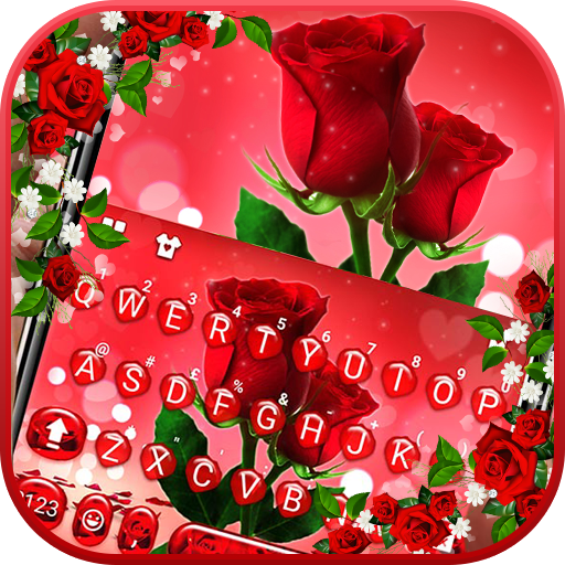Love Red Rose Tema