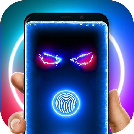 Neon Color Flash Fingerprint Lock Screen Prank