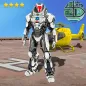 Flying Iron Hero Robot Battle City Crime