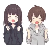 Download Cute Menhera-Chan Sticker for WhatsApp