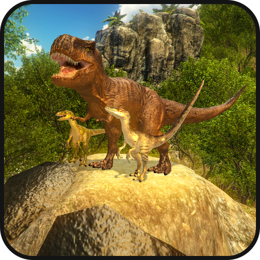 Wild dinosaur family survival simulator