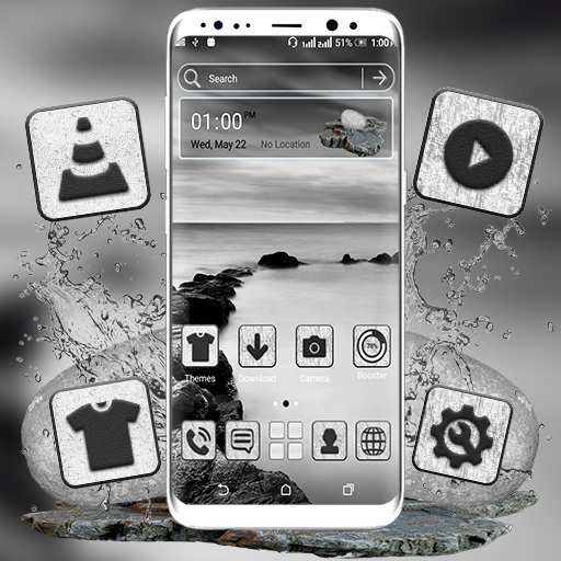 Sea Stone Monochrome Launcher