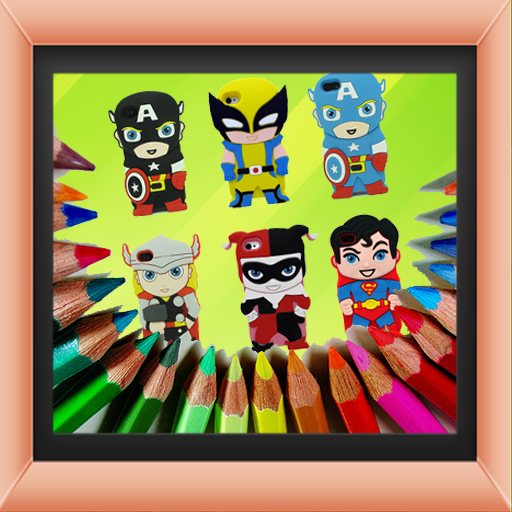 Coloring SuperHero Book Game