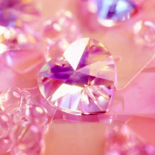 Rosa Diamante Papel de Parede