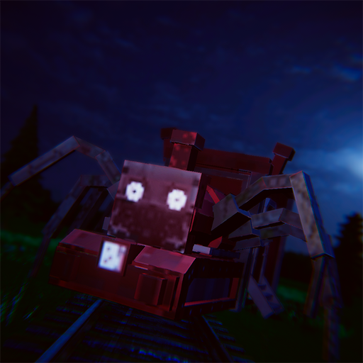 Scary Train Spider Horror Game