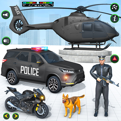 警察飛機運輸車遊戲