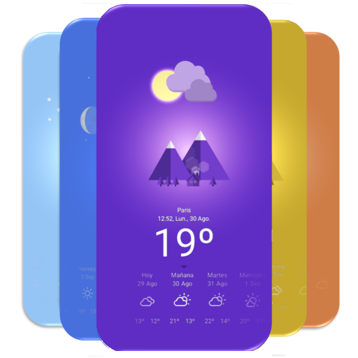 रंग मौसम का तापमान - लाइव वॉलप