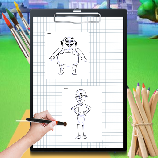 Learn To Draw Moto Patlo Chara