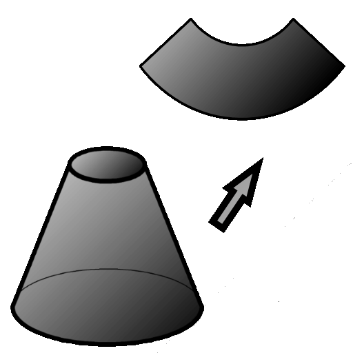 Flat pattern cone calculator