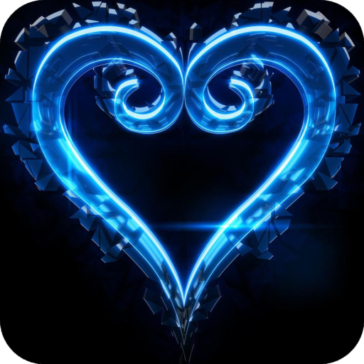 Blue Heart Full HD Wallpaper