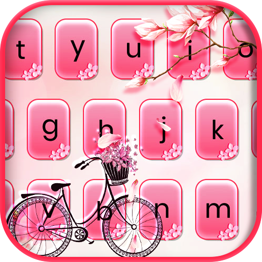 Sakura Pink Bicycle Keyboard